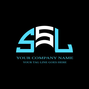 SSL letter logo creative design with vector graphic