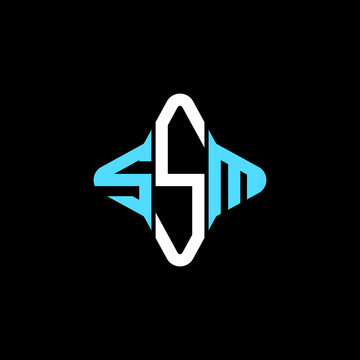 SSM letter logo creative design with vector graphic
