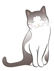 うっとり白黒猫ちゃん