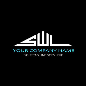 SWL letter logo creative design with vector graphic