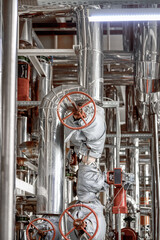 Large pipe with valve and covering for reagents and liquids