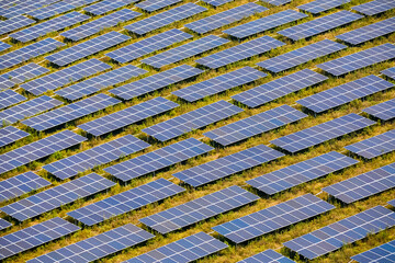 blue solar photovoltaic panel partial