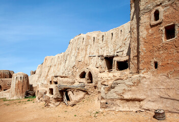 Burrows-houses for slaves. Sarai-Batu is an ancient city, the capital of the Golden Horde....