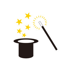 magic wand icon vector template	