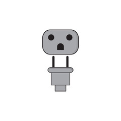 Socket with charger design Free Vector