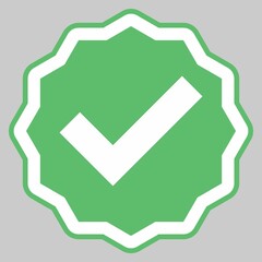 Check marks, Tick marks, Accepted, Approved, Yes, Correct, Ok, Right Choices, Task Completion, Voting. - vector mark symbols in green. Isolated icon.