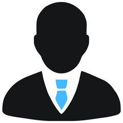 business person figure in suit and tie