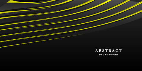 Black and yellow technology background