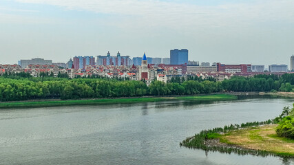 Landscape of Nanhu Park in Changchun, China