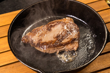 グリルステーキ Thick cut luxury fresh beef steak