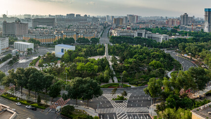 Landscape of People's Square in Changchun, China