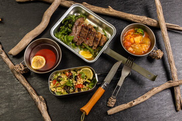グリルステーキ Thick cut luxury fresh beef steak