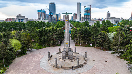 Obraz premium Landscape of People's Square in Changchun, China
