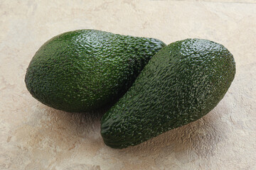 Fresh ripe green organic exotic avocado