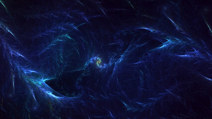3D rendering abstract colorful fractal light background