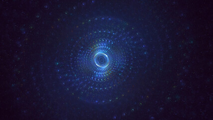 3D rendering abstract round light background