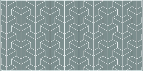 Seamless asian trilateral pattern vector