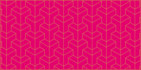 Seamless asian trilateral pattern vector