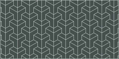 Seamless asian trilateral pattern vector