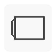 Sewer vector icon. May called reinforced cement concrete pipe, rccp, drain pipe or precast concrete pipe for install or construction at underground, road for drainage system of water, flood, sewage.