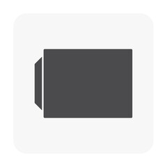 Sewer vector icon. May called reinforced cement concrete pipe, rccp, drain pipe or precast concrete pipe for install or construction at underground, road for drainage system of water, flood, sewage.