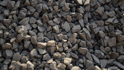 stone of railway track image