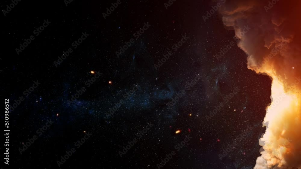 Wall mural space background. elements of this image furnished by nasa.