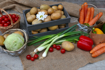 Composition of a selection of different vegetables.