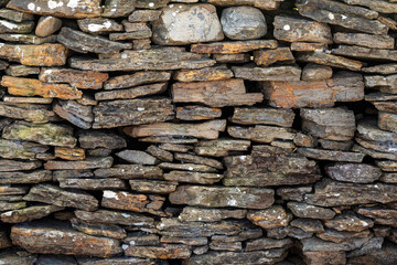Rough stone wall surface. Abstract background for design purpose. Copy space for message placement