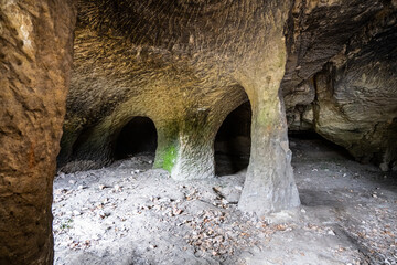 Unique sandstone caves in Northern Bohemia