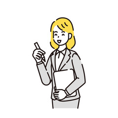 人物イラスト　線画