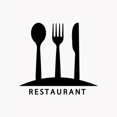 Restaurant, resto, food court, cafe logo template