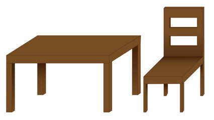 table with chair