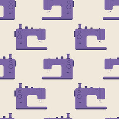 Vector flat hand drawn seamless pattern