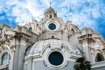 Fototapeta na wymiar MESSINA, ITALY- January 20, 2019: Traditional Cathedral building in Messina, Italy