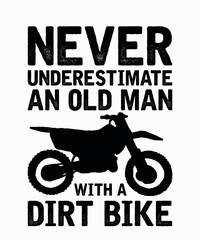 never underestimate an old man with a drit bike