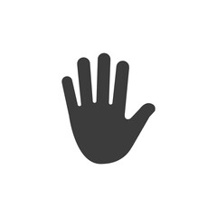 Fototapeta na wymiar Vector illustration of simple hand icon