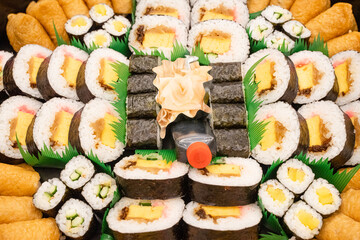 食べ物素材　オードブルのお寿司の壁紙