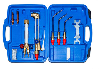 Welding brazing and cutting torch kit. A new set of welding torches for soldering and cutting...