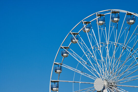 Riesenrad am Strand von Bensersiel in Ostfriesland, Norddeutschland