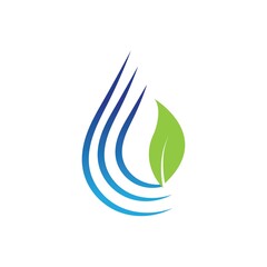 Water drop Logo Template vector