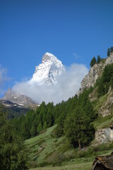 Fototapeta na wymiar View of the Matterhorn