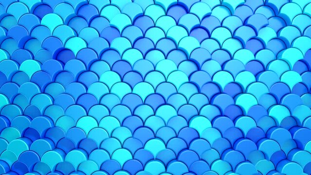 Background of Geometric Shapes. Abstract motion, loop, two color, 3d rendering, 4k resolution
