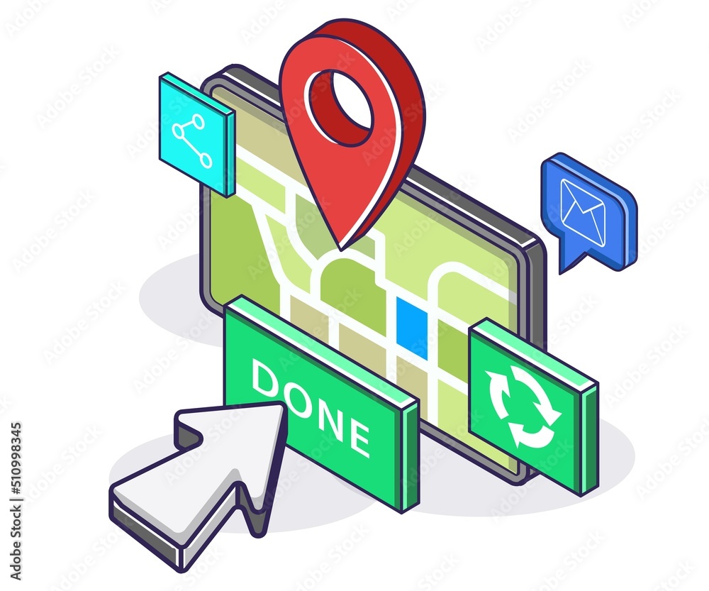 Poster location search in map app has been completed