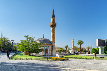 Scenic view of Konak Mosque (Yali Mosque) in Izmir, Turkey