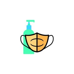 mask icon vector illustration design