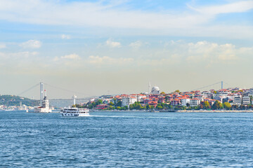 View of the Bosporus strait, Istanbul, Turkey