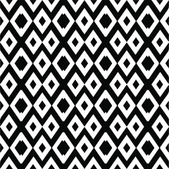 Abstract geometric seamless pattern.  Black and white vector background. black mandala.