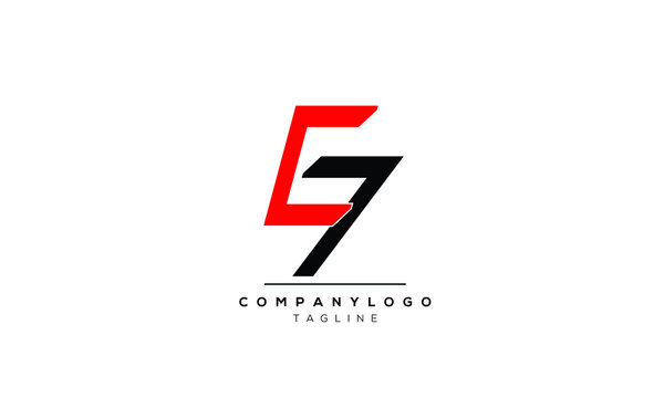 Alphabet letters Initials logo E7