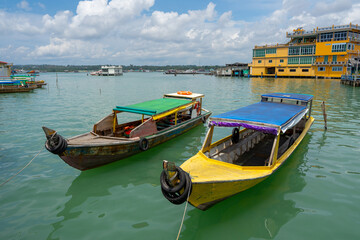 Obraz premium traditional boat in bintan island